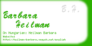 barbara heilman business card